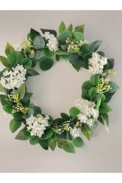 Home Beyaz. Çicek celenk kapı süsü