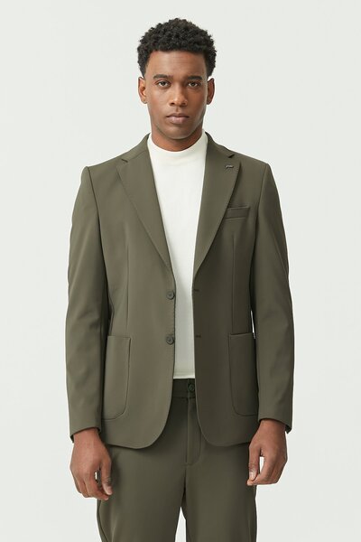 PAULMARK Men's Double Button Classic Cut Jacket
