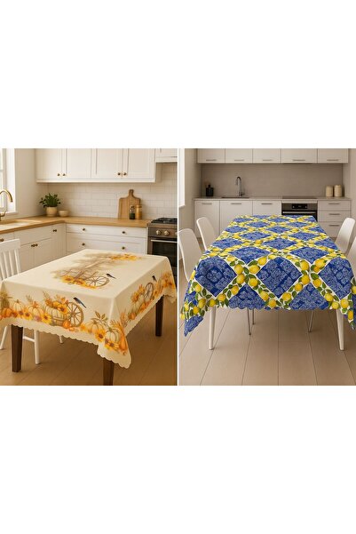 Limon Soft Very Advantageous Tablecloth Set of 2 Stain Resistant