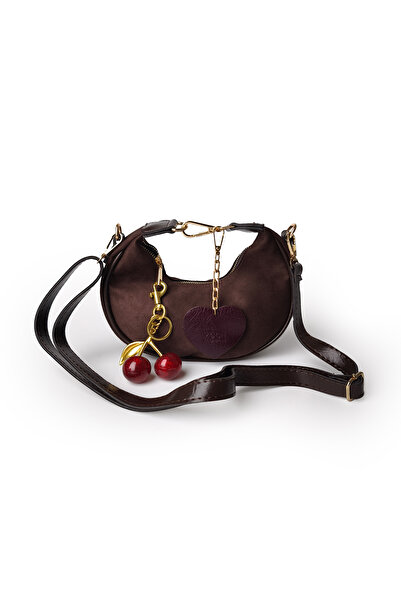Moon Çanta Moon Henna Shoulder Bag Suede Brown