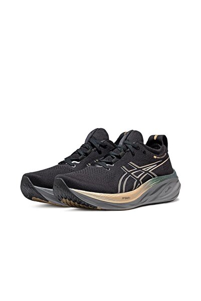 Asics Tiger Men and Women Gel-Nimbus 26 Outdoor Running Sneakers Black/Gold