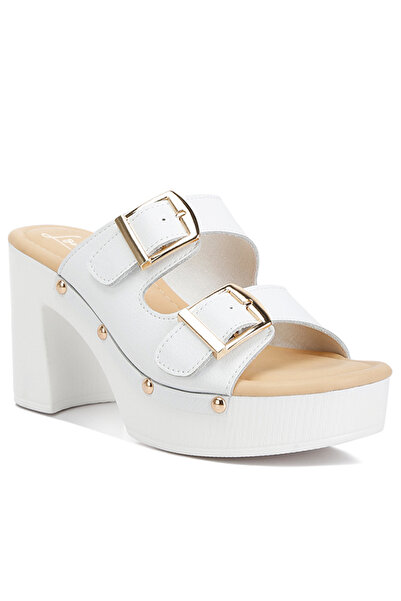 london Rag Women Dual Buckle Strap Clogs