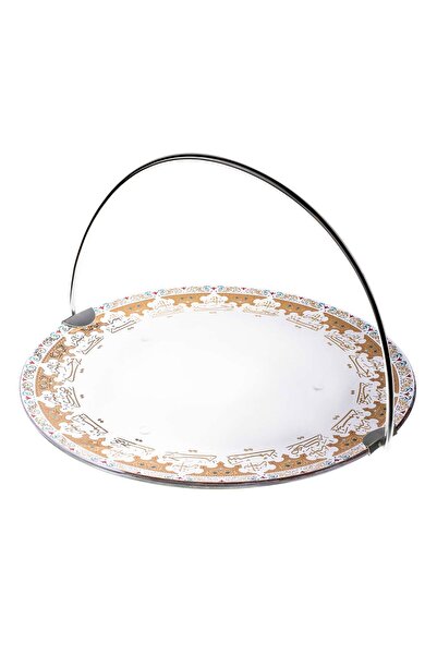 Dimlaj وعاء تقديم زجاجي من سرور CB/1-ذهبي