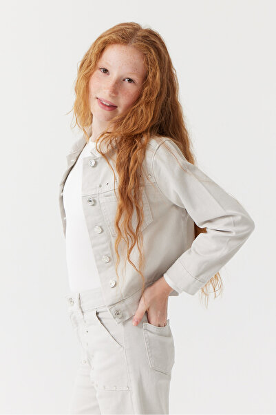 PAULMARK Girl's Detailed Denim Jacket