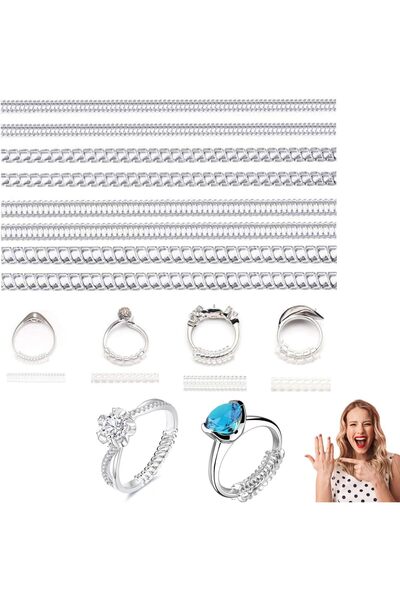 erorex Azonee Ring Size Adjuster for Loose Rings Invisible Transparent Silicone Ring Guard Clip Jewelry...