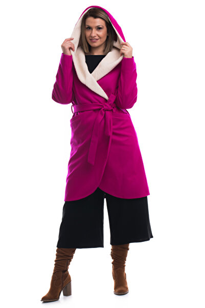 TINKA Fashion Fuchsia coat with Hooded