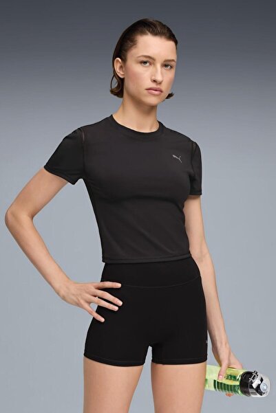 Puma Shape Baby Training Tee Women Black Color T-Shirt