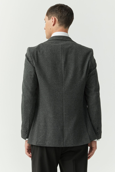 PAULMARK Μονόχρωμο μπουφάν με σχέδιο