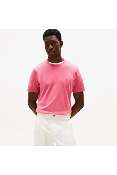 Tommy Hilfiger Essentials Seasonal Fit Solid Erkek Pembe T-Shirt