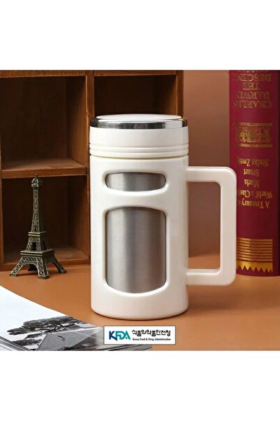 LUXURY Stainless steel mug with handle / Insulated mug for hot and cold drinks, 350ml, stainless steel 304 interior