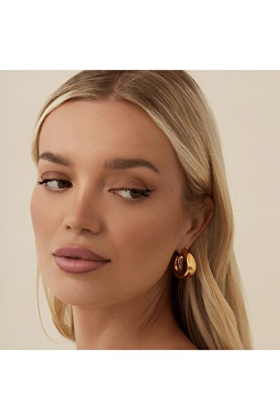 erorex أقراط ذهبية سميكة مقاومة للماء للنساء غير قابلة للتشويه، مطلية بالذهب عيار 18 قيراطًا، مضادة للحساسية...