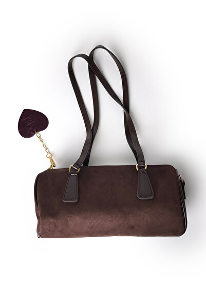 Moon Çanta Moon Lumira Shoulder Bag Suede Brown