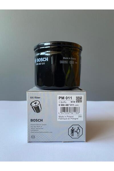 Bosch 09864B7011 Yağ Filtresi Megane Fluence Laguna Latitude Juke Qashqai 1.5DCI 1.9 K9K Motor 8200768927