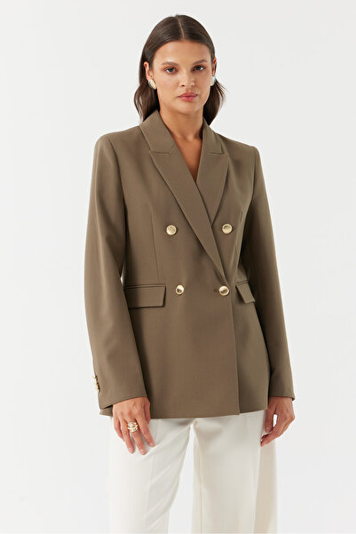 PAULMARK Jachetă cu nasturi aurii pentru femei