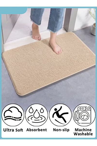 Grneric Bath Rugs Anti-Slip Bath Mats Soft Plush Bathroom Rugs Mat Floor Washable Floor Mat 40*60CM