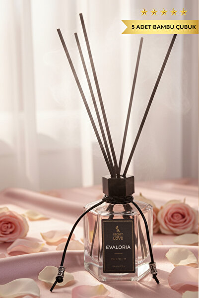 SECRET OF LOVE Evaloria Premium Çubuklu Oda Kokusu 120 ml – Uzun Kalıcı Çiçek...