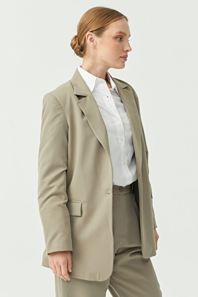 PAULMARK Women's Single Button Blazer Jacket