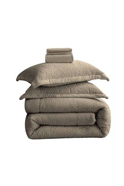 Cannon Jacquard rabbit fur bedspread, double size, 260x240cm, 6 pieces, by Canon