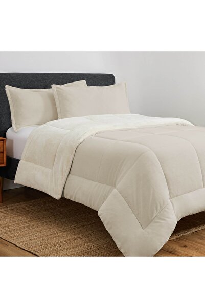 Orange Bed & Bath SOSOFT | 3-Piece Double Winter Faux Fur Duvet Set