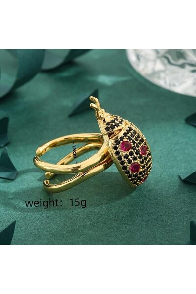 erorex A high-quality European and American cubic zirconia copper plated 18-karat gold seven star...