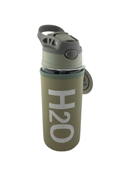 Tohana H2O Glass Flask with Straw and Cover 500 ml