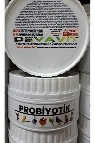 devavit Probiyotik, Kuşlar için Probiyotik-250 gr