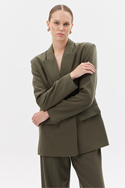 PAULMARK Jachetă clasică pentru femei cu buzunare