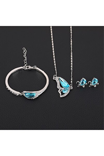 erorex Bolivia's Butterfly Jewelry Set, 4 PCS Matching Necklace Earrings Bracelet Collection, Trendy...