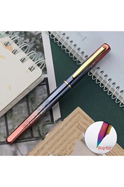 yiren Stilou metalic cu vârf extra fin din iridiu 0,38 mm