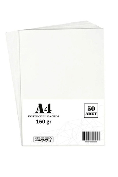 Limmy 160 G/M A4 Paper Photocopy Paper - 50 Pieces
