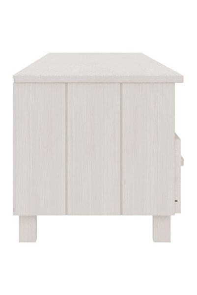 vidaxl TV Cabinet HAMAR White 158x40x40 cm Solid Wood Pine