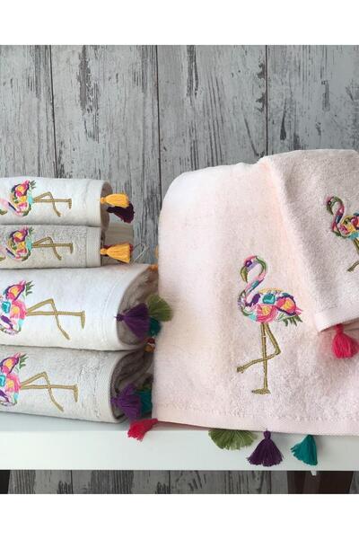 ERISHOMEE FLAMİNGO BAMBU EL HAVLUSU 6'lı 50x 90 cm