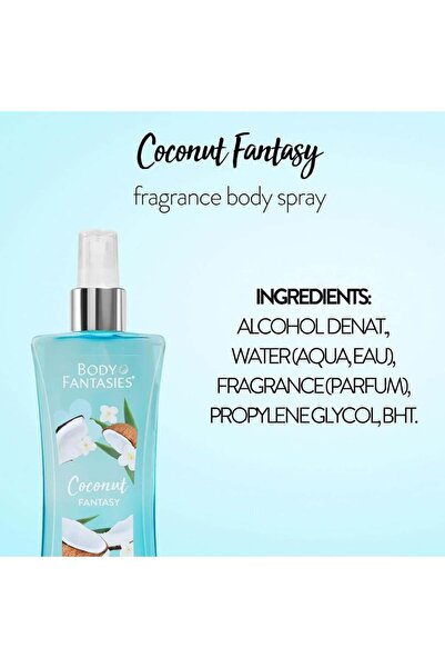 Body Fantasies Coconut Fragrance Body Spray - 236 ml