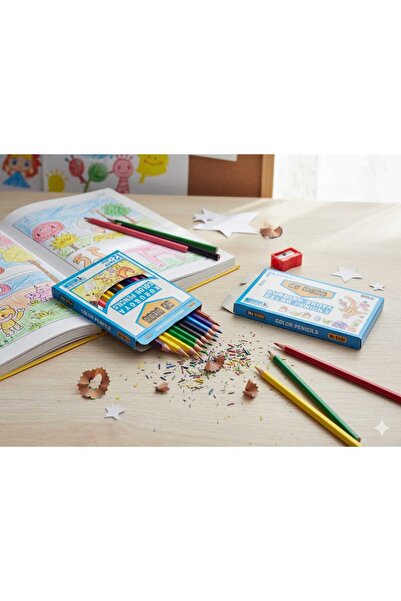 Bir 12'li boya kalemi