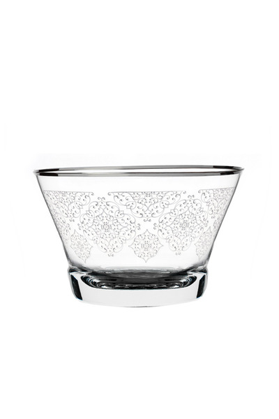 Dimlaj Perla Glass Bowl Set CB/4-Platinum
