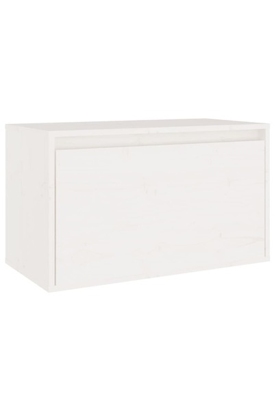 vidaxl TV Cabinets 3 pcs White Solid Wood Pine
