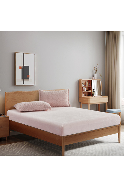 REVE 6-Piece Patterned Winter King Comforter Set Pink FW075-1 PINK