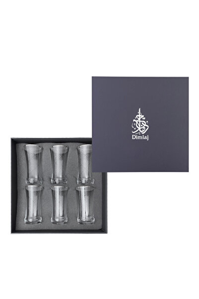 Dimlaj Perla Glass Tumbler Set CB/6-Platinum