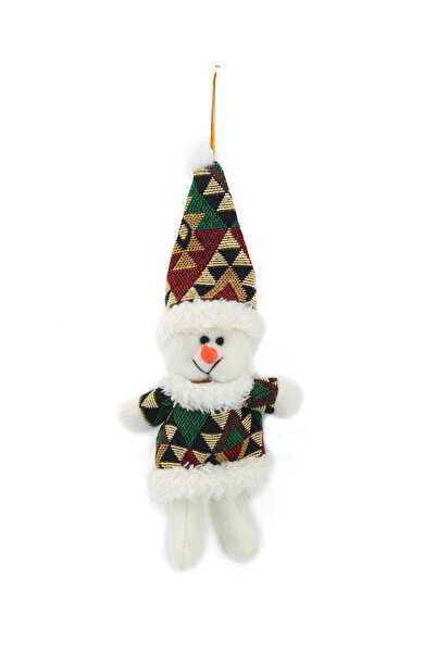 Lora Wedding 12cm Plush Green Christmas Tree Ornament with Clothes