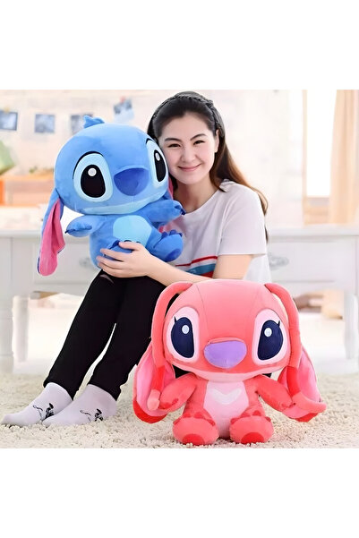 My modern game Stitch Plush Toy, 45cm | Soft Stuffed Animal for Animal Lovers and Collectors, Blue and Pink