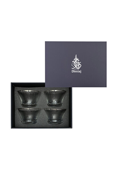 Dimlaj Perla Glass Bowl Set CB/4-Platinum