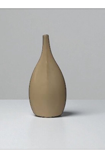 bity thok مزهرية سيراميك بتصميم عصري بلون بيج مطفي