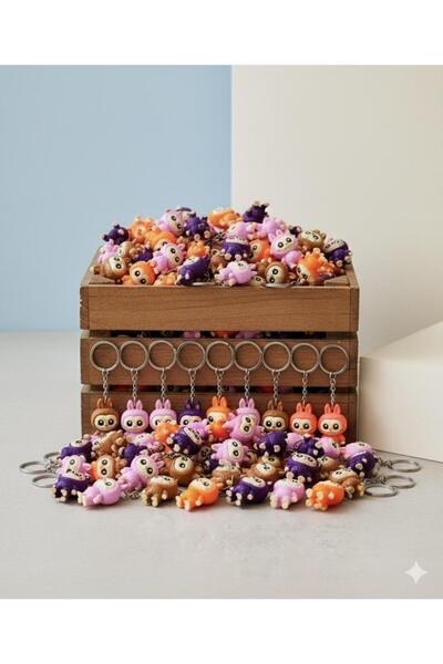 vattara سلسلة مفاتيح لابوبو ملونة 20 قطعة