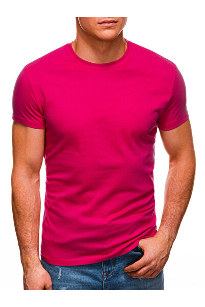 Edoti Tricou bărbătesc Basic S970 - roz închis