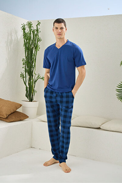 KLY New Season Plus Size V-Neck Luxury Design Pajama Set