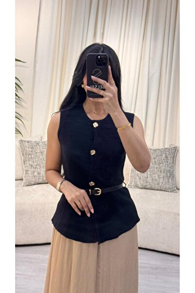 SELSAL صدرية تريكو مع حزام