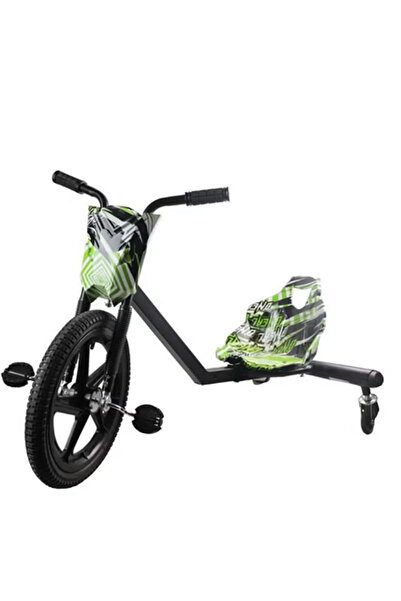 Fitness World 360-degree pedal scooter ride-on toy for children with 3 wheels, green