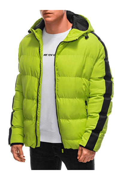 Edoti Ανδρικό Χειμερινό Καπιτονέ Μπουφάν - Lime V9 EM-JAHP-0101