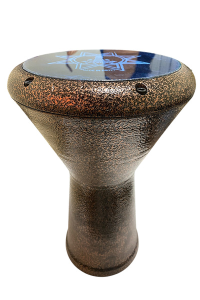 Alexandria Mısır Döküm Profesyonel Darbuka Kahverengi 22 cm