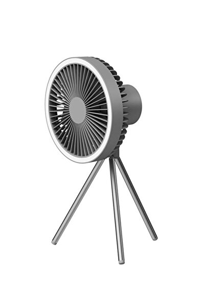 Arabest Portable Camping Fan with Light,10000mah Rechargeable with Hook, 3 in 1 Fan for Camping (Black)